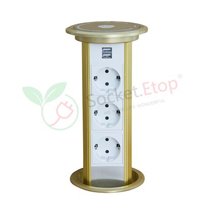 Tomada de torre motorizada de cozinha